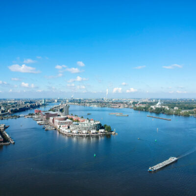 KNSM eiland vanuit de lucht